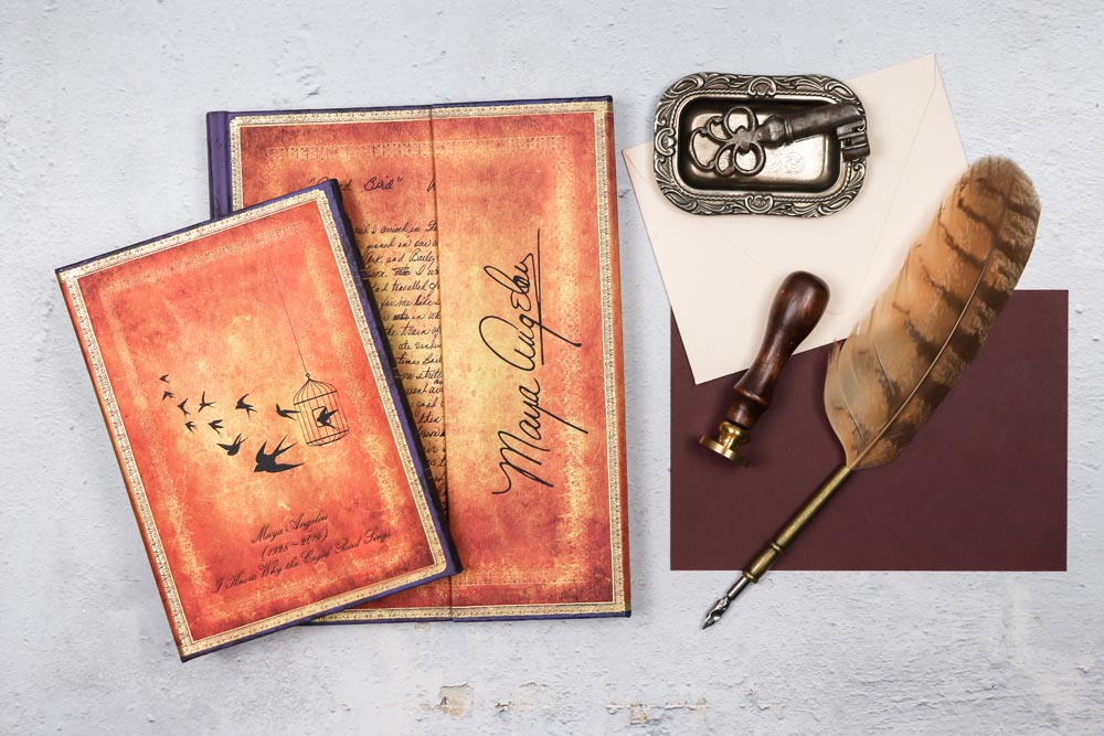 Angelou, I Know Why The Caged Bird Sings Ultra Lined Hardcover Journal