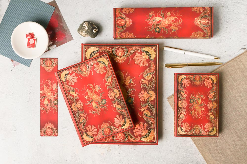 Notitieboek Paperblanks Red Velvet Midi | Ik rouw van jou