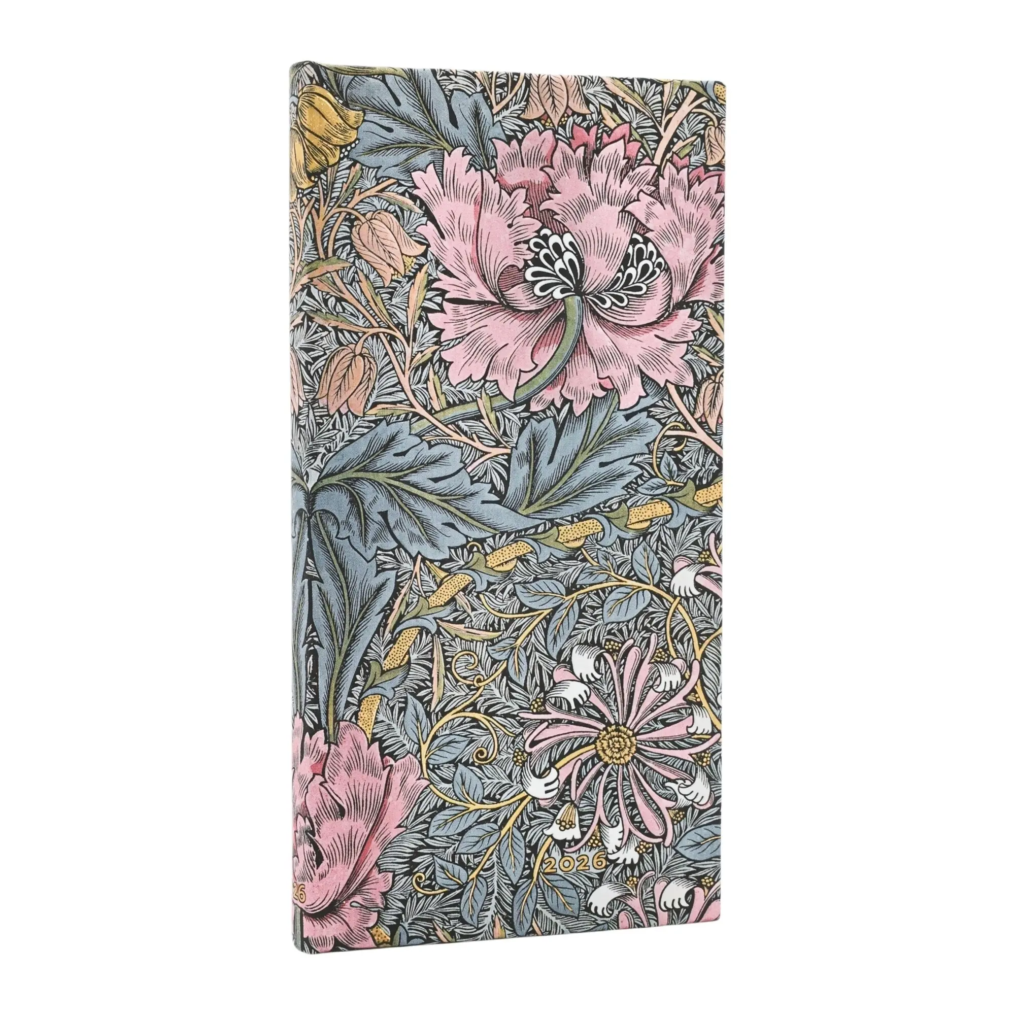 2026 Morris Pink Honeysuckle - William Morris - 12-Month | Paperblanks