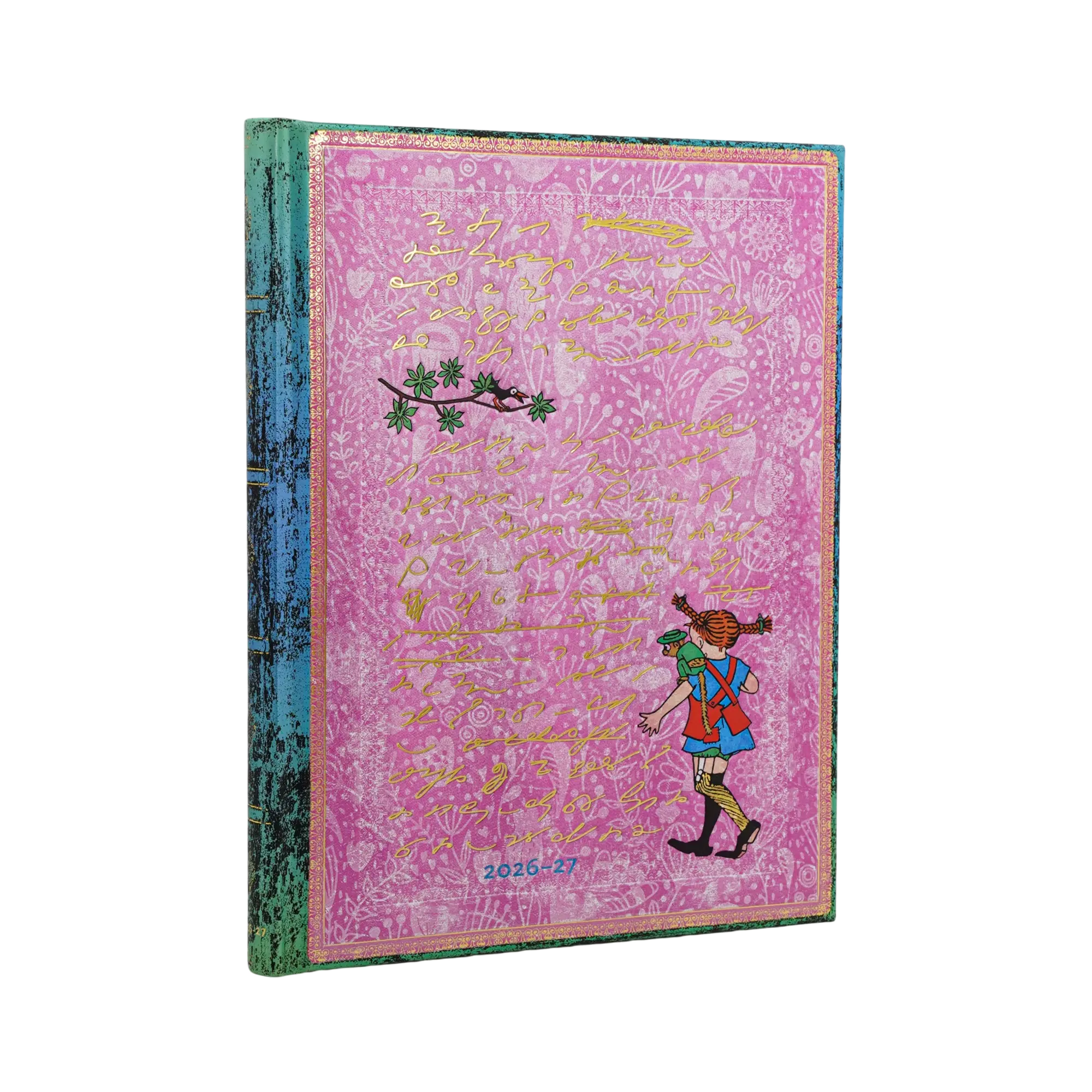 2027 Astrid Lindgren, Pippi Longstocking Ultra Vertical Tapa Dura Agenda Semanal de 18 Meses, 208 pá