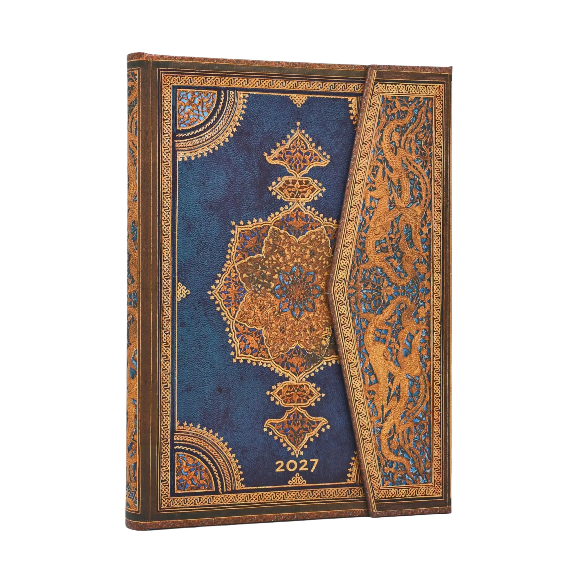 2027 Safavid Indigo MIDI Vertical Tapa Dura Agenda Semanal de 12 Meses, 160 págs, 100gsm por Paperbl