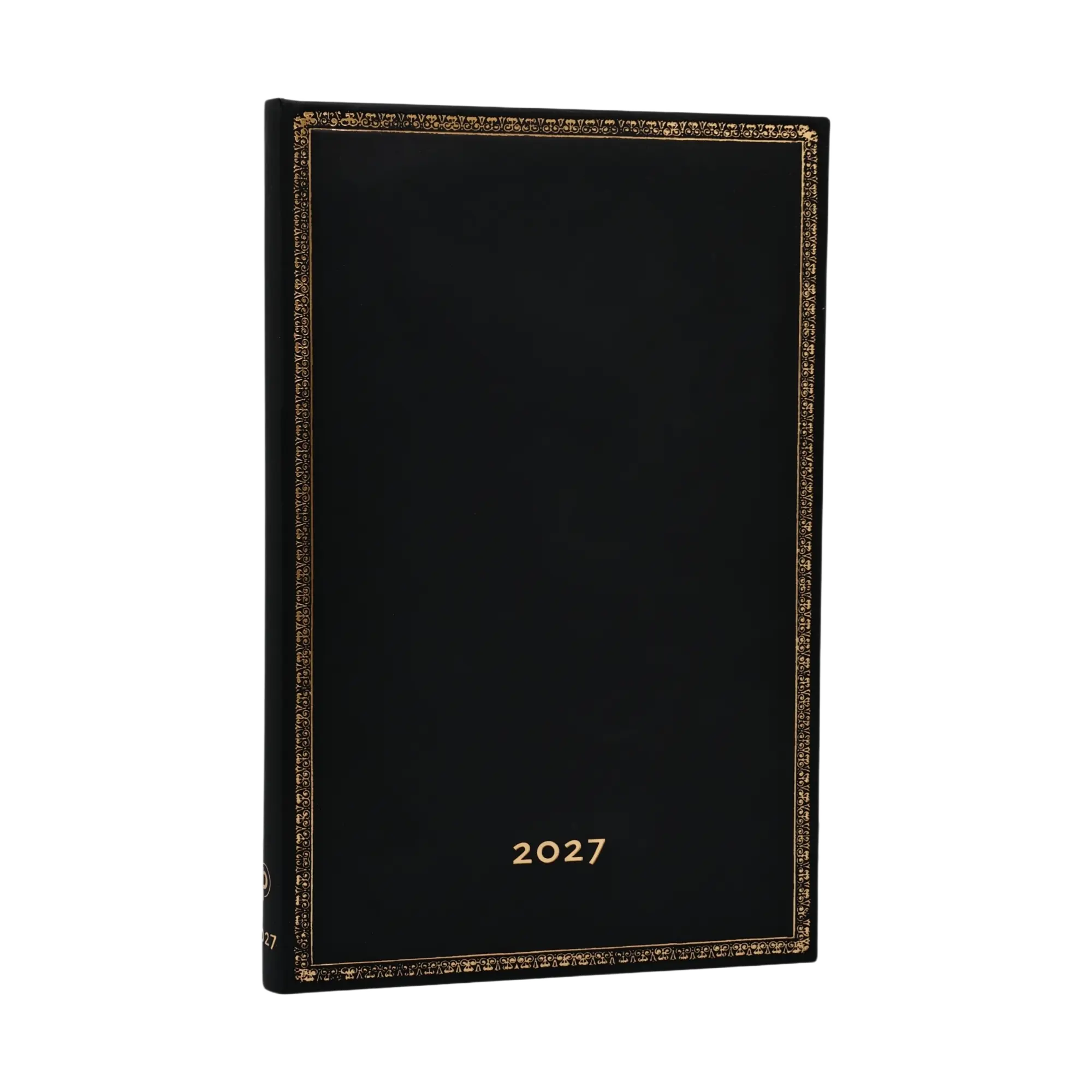 2027 Black Edition Maxi Horizontal Tapa Dura Agenda Semanal de 12 Meses, 160 págs, 100gsm por Paperb