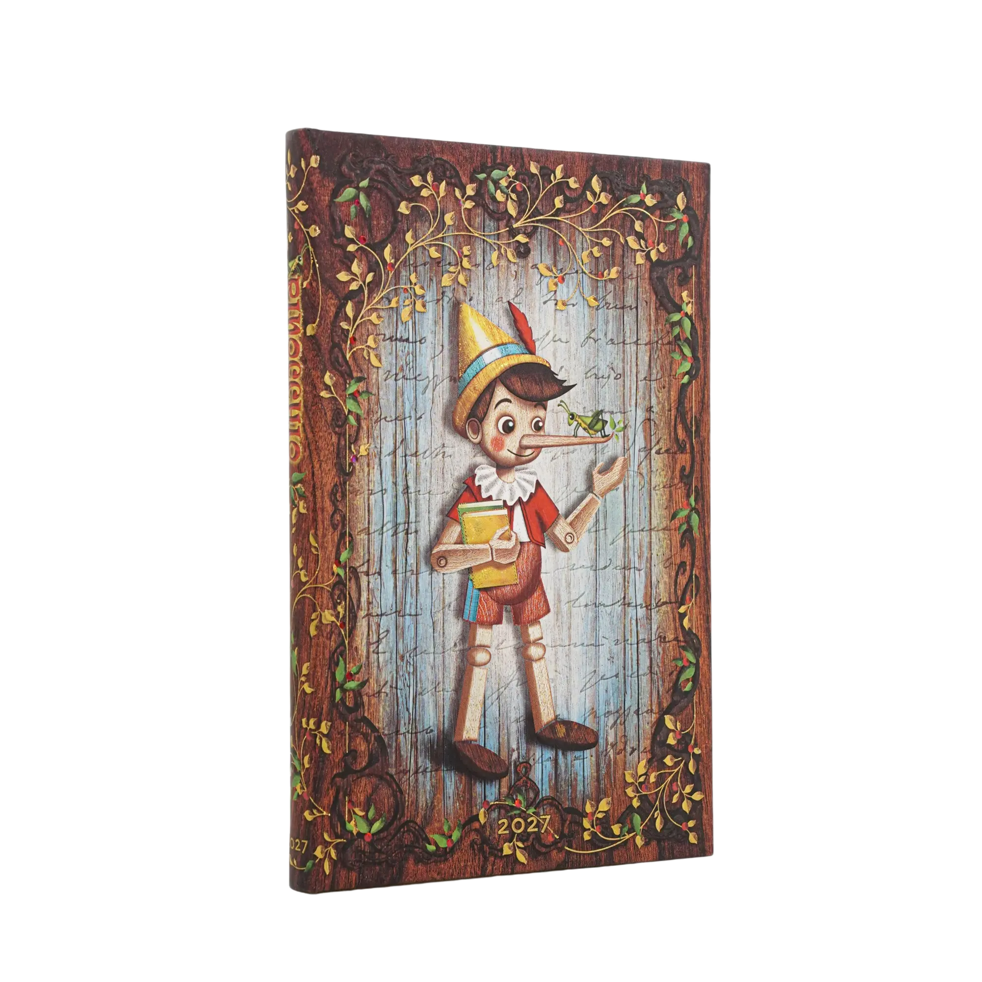 2027 Carlo Collodi, Pinocchio Maxi Horizontal Tapa Dura Agenda Semanal de 12 Meses, 160 págs, 100gsm