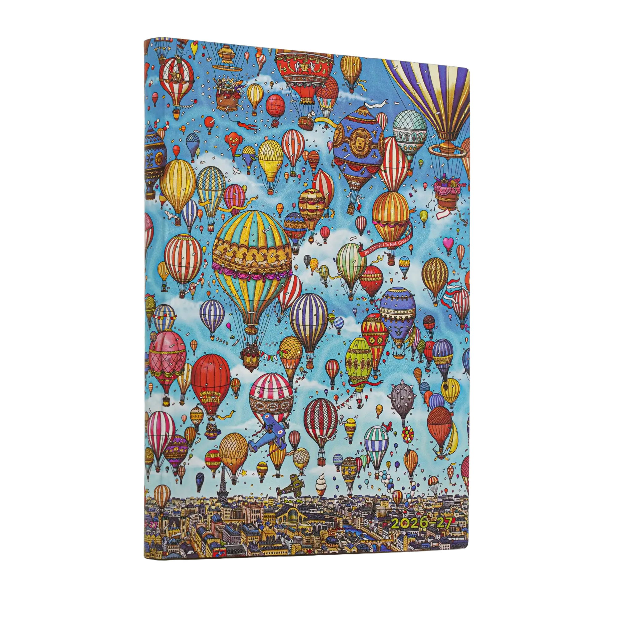 2027 Balloon Festival MIDI Horizontal Tapa Blanda Agenda Semanal de 18 Meses, 224 págs, 80gsm por Pa