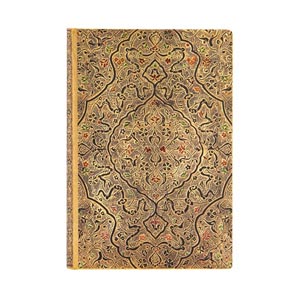 Agenda 2025 Safavide – Grand Format – Couverture Indigo Avec Motifs Persans – Élastique, Signets, Pages Mémo – Papier FSC