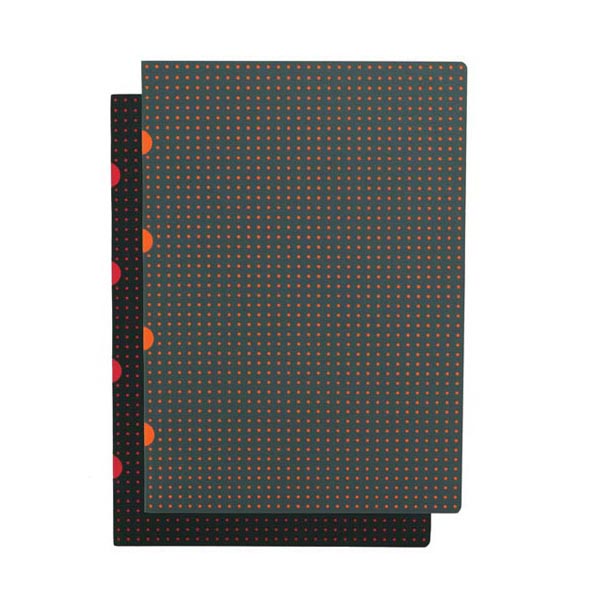 Black on Red / Grey on Orange - Cahier Circulo | Paperblanks
