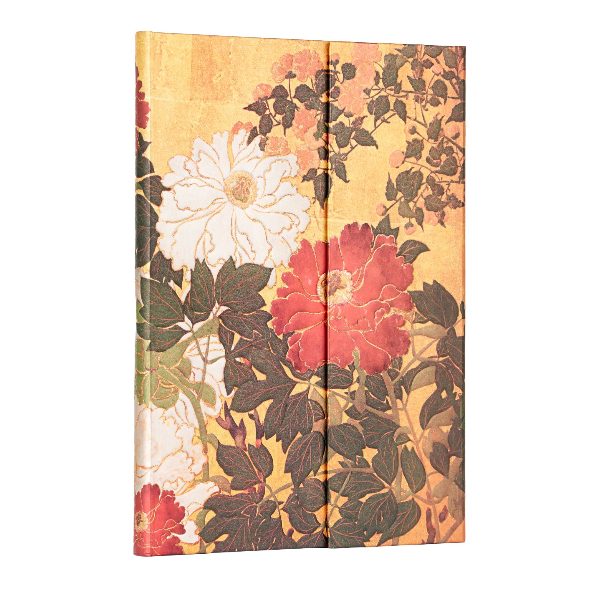 四つ折り屏風　日本画　紙本彩色　『蓮花』 夏 - 琳派の花 - ハードカバー | Paperblanks