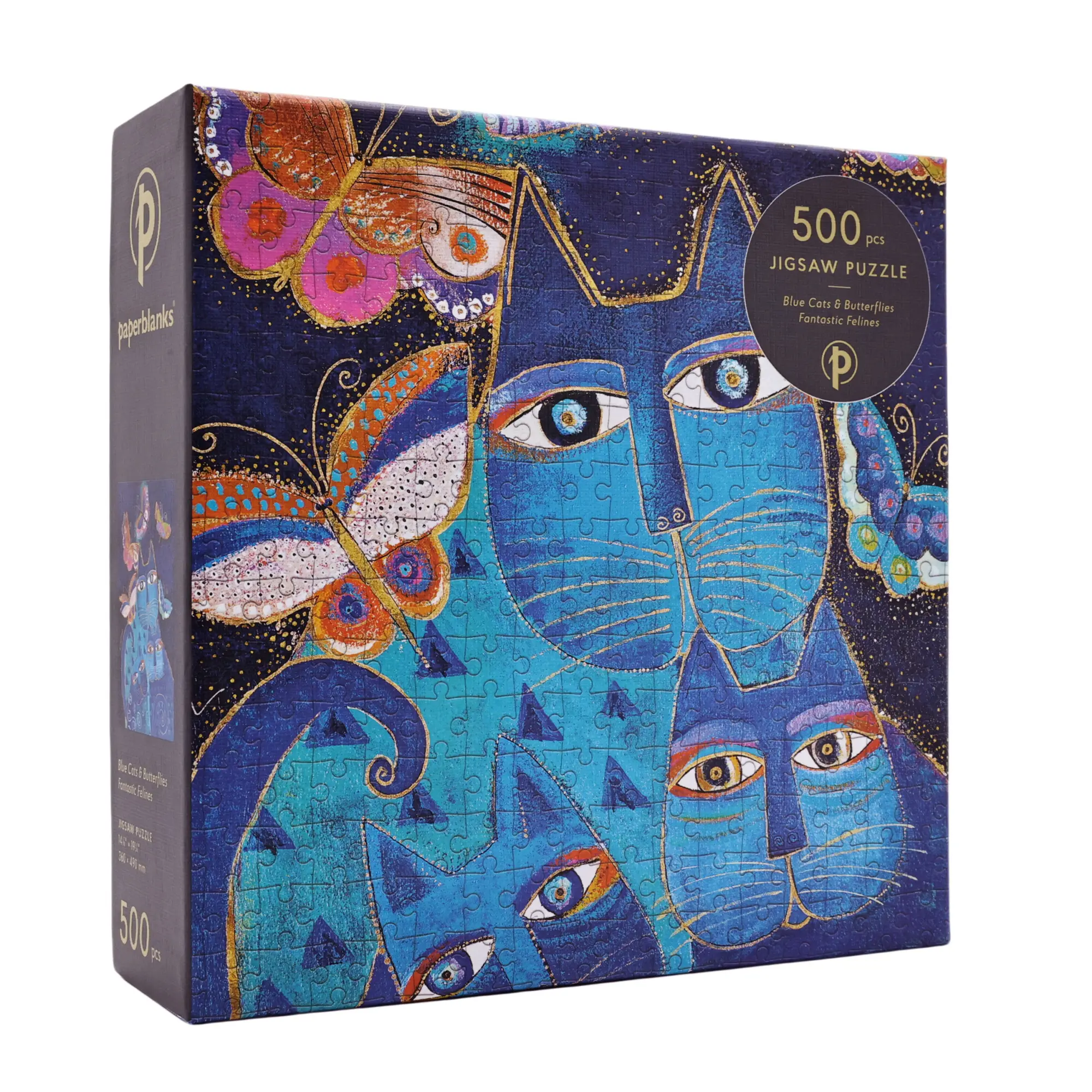 Chats Bleus et Papillons - Félins Fantastiques | Paperblanks